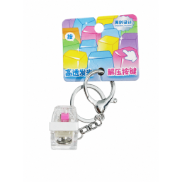 High-Transparency Glow Stress-Relief Single-Key Clip - Pink